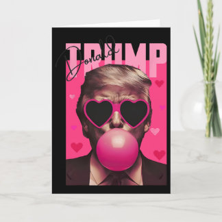 Grappige Valentijn Trump Roze Bubble Gum Lieve Tru Kaart