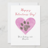 Grappige Valentijn van Bad Cat Custom Kaart (Achterkant)