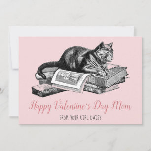 Grappige Valentijn van Cat Feestdagenkaart
