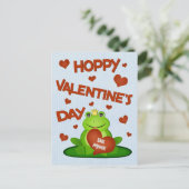 Grappige Valentijn's Day Frog Prince Briefkaart (Staand voorkant)