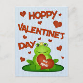 Grappige Valentijn's Day Frog Prince Briefkaart (Voorkant)