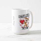 Grappige Valentijn's Day - Schattige, modern en hu Koffiemok (Voorkant rechts)