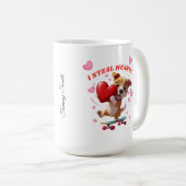 Grappige Valentijn's Day - Schattige, modern en hu Koffiemok (Voorkant rechts)