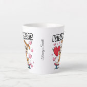 Grappige Valentijn's Day - Schattige, modern en hu Latte Mok (Voorkant)