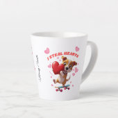 Grappige Valentijn's Day - Schattige, modern en hu Latte Mok (Rechterhoek)