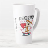 Grappige Valentijn's Day - Schattige, modern en hu Latte Mok (Rechterhoek)