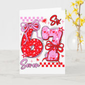 Grappige Valentijnsdag 67 Meme 6 7 Valentijnsboog Kaart (Gele Bloem)