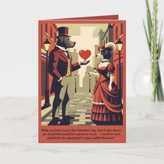 Grappige Valentijnsdag Aanpasbare Kaart (Voorkant)