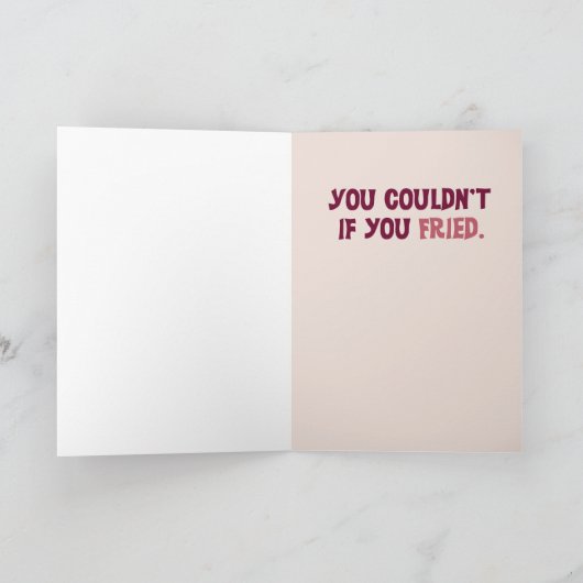 Grappige Valentijnsdag Bacon Kaart (Binnen)