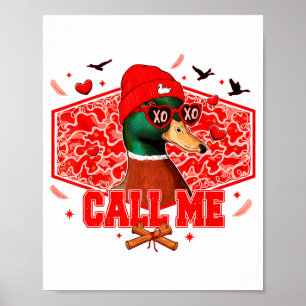 Grappige Valentijnsdag Bel Me Eendenjacht Mannen V Poster