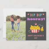 Grappige Valentijnsdag Beste vriend Foto Dip Nacho Feestdagenkaart (Voorkant)