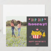 Grappige Valentijnsdag Beste vriend Foto Dip Nacho Feestdagenkaart (Voorkant / Achterkant)