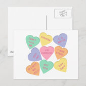 Grappige Valentijnsdag conversatie harten Feestdagenkaart (Voorkant / Achterkant)