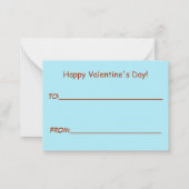 Grappige Valentijnsdag Eekhoorn Noten Pun Kinder K Notitiekaartje (Achterkant)