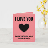 grappige Valentijnsdag Kaart (Gele Bloem)