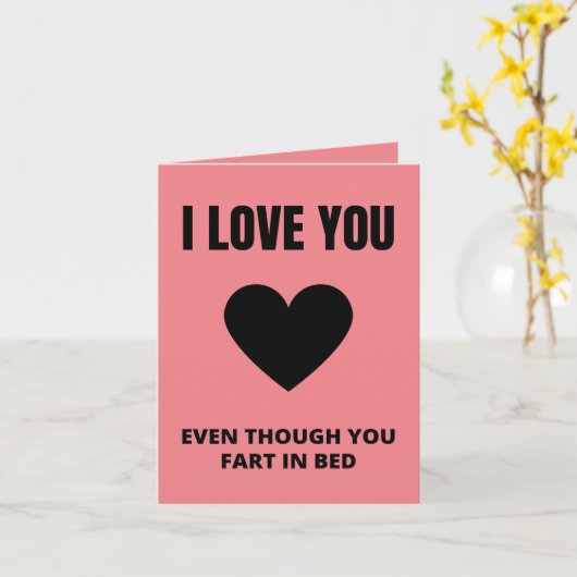 grappige Valentijnsdag Kaart (Gele Bloem)