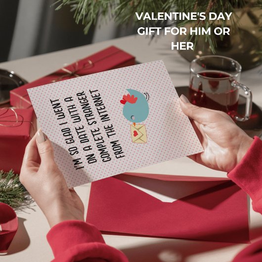 Grappige Valentijnsdag Kaart - Blij dat ik je onli