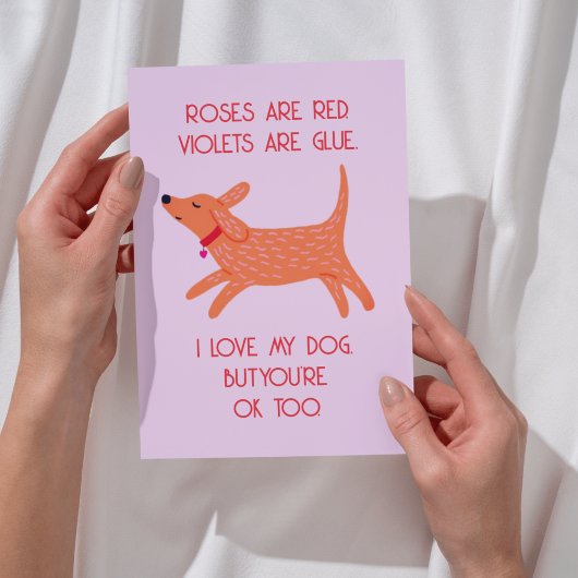Grappige Valentijnsdag kaart - Love Dog Design
