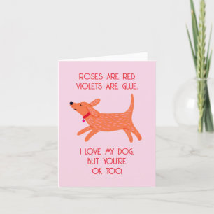 Grappige Valentijnsdag Kaart - Love Dog Design