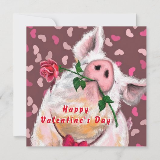 Grappige Valentijnsdag Kaart Romantische Gentleman (Achterkant)