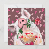 Grappige Valentijnsdag Kaart Romantische Gentleman (Voorkant)