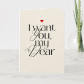 Grappige Valentijnsdag kaart voor man of partner (Voorkant)