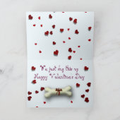 Grappige "Valentijnsdag" Kaart w / Bassets & Heart (Binnen)