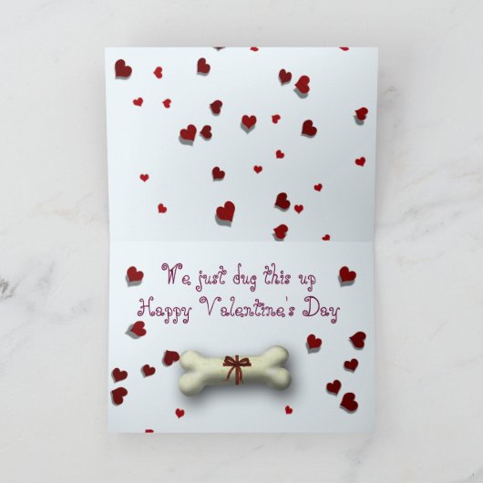 Grappige "Valentijnsdag" Kaart w / Bassets & Heart (Binnen)