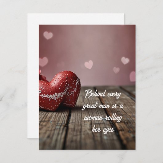 Grappige Valentijnsdag kaarten (Voorkant / Achterkant)