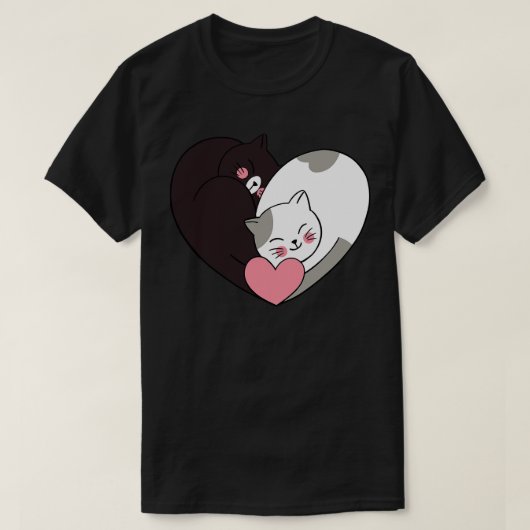 Grappige Valentijnsdag katten katje Valentijn kat  T-shirt (Design voorkant)
