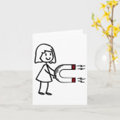 Grappige Valentijnsdag Koppel Matchende Voor Manne Kaart (Gele Bloem)