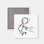 Grappige Valentijnsdag Koppel Matchende Voor Manne Magneet (Voorkant / Achterkant)