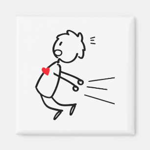 Grappige Valentijnsdag Koppel Matchende Voor Manne Magneet