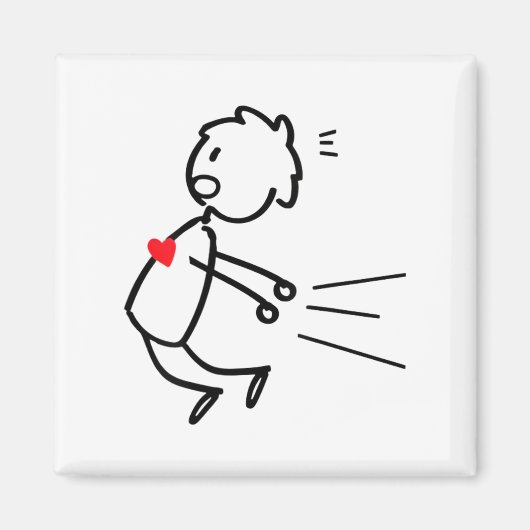 Grappige Valentijnsdag Koppel Matchende Voor Manne Magneet (Voorkant)