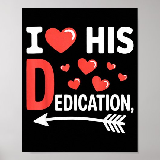 Grappige Valentijnsdag Koppel Matching Ik Hou Van  Poster (Voorkant)