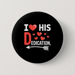 Grappige Valentijnsdag Koppel Matching Ik Hou van Ronde Button 5,7 Cm