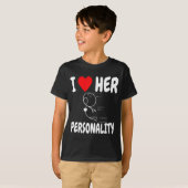 Grappige Valentijnsdag Koppel Matching Ik Hou Van T-shirt (Voorkant volledig)