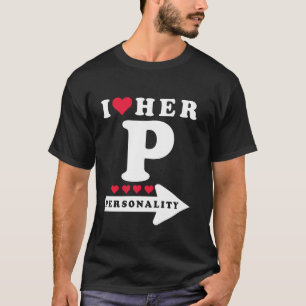 Grappige Valentijnsdag Koppel Matching Ik Hou van T-shirt