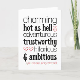 Grappige Valentijnsdag liefde Kaart voor haar