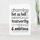 Grappige Valentijnsdag liefde Kaart voor hem (Voorkant)