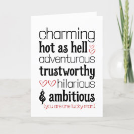 Grappige Valentijnsdag liefde Kaart voor hem