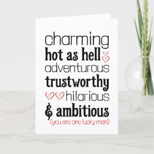 Grappige Valentijnsdag liefde Kaart voor hem