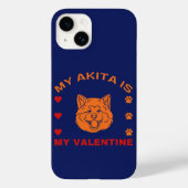 Grappige Valentijnsdag Mijn Akita is mijn Valentij Case-Mate iPhone Case (Achterkant)