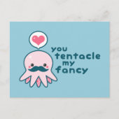 Grappige Valentijnsdag Octopus Feestdagenkaart (Voorkant)