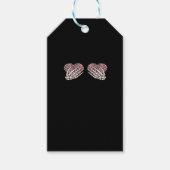 Grappige Valentijnsdag Skelet Handen Harten Meisje Cadeaulabel (Voorkant)