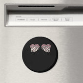 Grappige Valentijnsdag Skelet Handen Harten Meisje Magneet (Insitu (Vaatwasser))