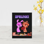 Grappige Valentijnsdag Sprunki hart voor kinderen  Kaart (Gele Bloem)