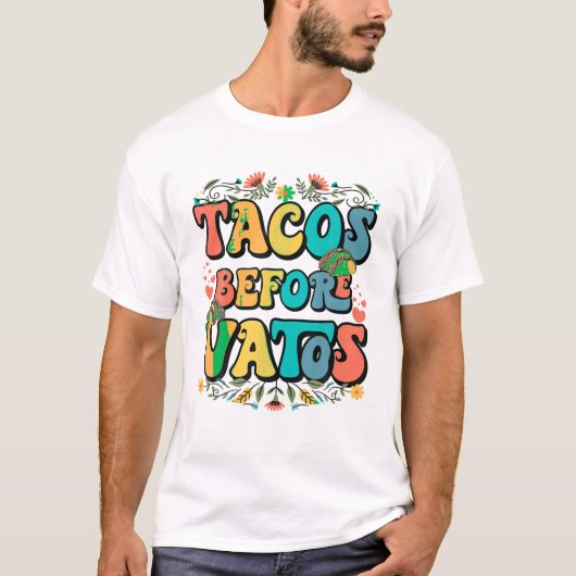 Grappige Valentijnsdag Tacos T-shirt (Voorkant)