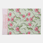 Grappige Valentijnsdag Venus Flytrap Plant Theedoek (Horizontaal)