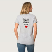 Grappige Valentijnsdag vriendje Coffee Love Quote T-shirt (Achterkant volledig)